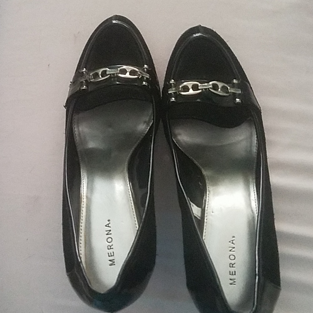 Merona black pumps 11m
